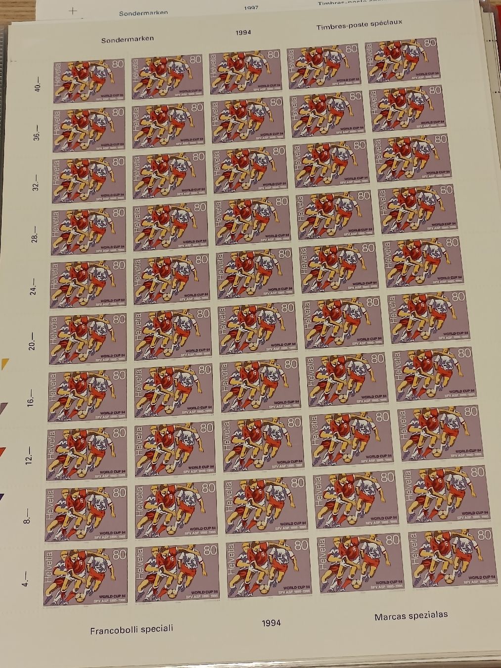Alle Briefmarken: Frankaturware im Wert von 846.- alles Bogen Ware! – Gebraucht aus Brugg AG von Ente015 7