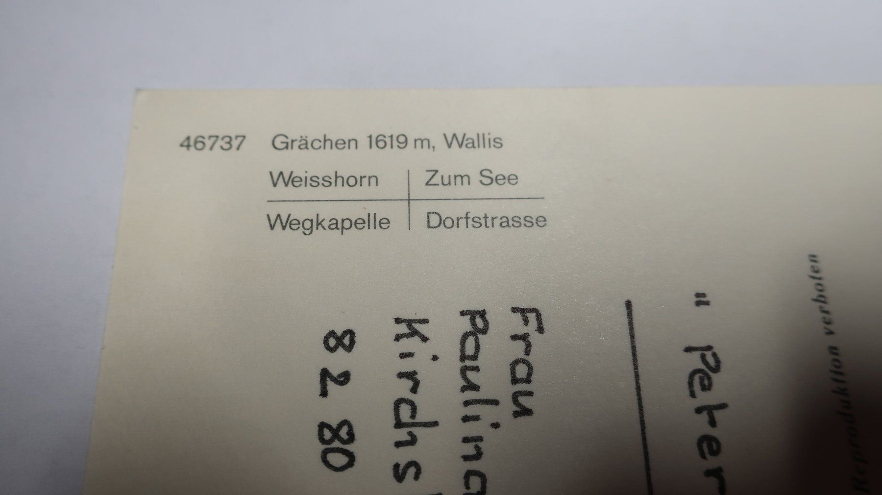Cartoline postali: Grächen Multivues  1985 – Usato da Cormoret venduto da Pascalll2001 5