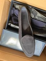 Mocassins classiques belges Yanko en daim marine - 45.5