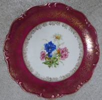 SEHR SELTENER-TIRSCHENREUTH-P.T.- PORZELLAN-TELLER;--26 CM