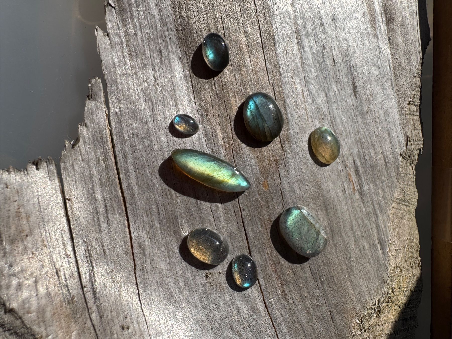 Pietre preziose: Labradorit Cabochons  ECHT!!!   top Farben/Glanz – Nuovo e nell'imballaggio originale da Leuggern venduto da gemshow 3