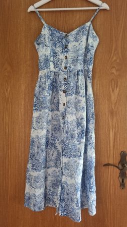 H&M! romantisches Sommerkleid, Leinen,Gr. 34, wie neu!