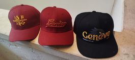3 casquettes GSHC , Genève servette Hockey club