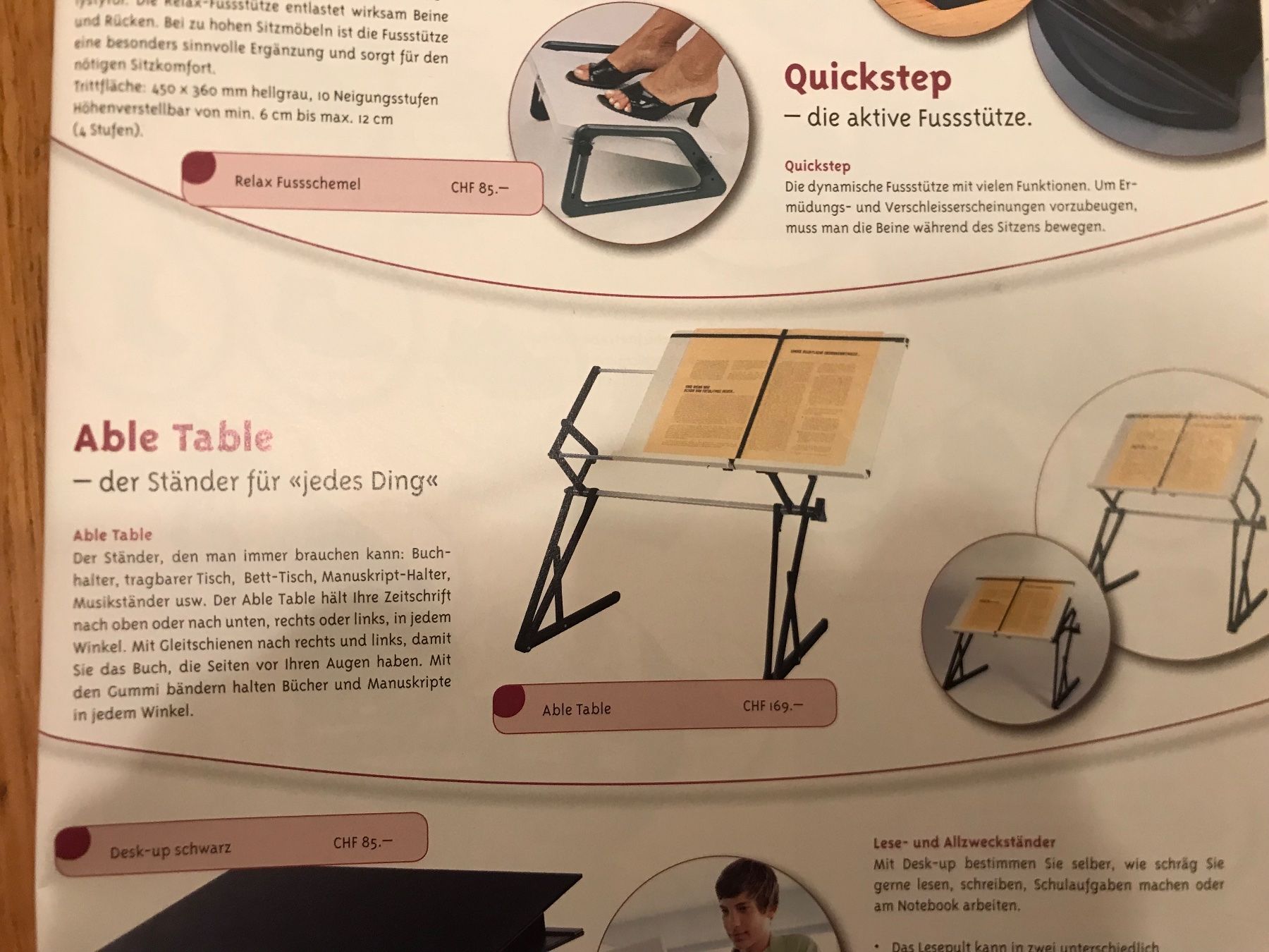 Medizinische Geräte: Leseständer - Able Table – Gebraucht aus losone von china06