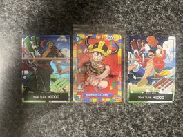 One Piece Karten Set Monkey D Luffy Zoro 4th Op17 Pre Releas