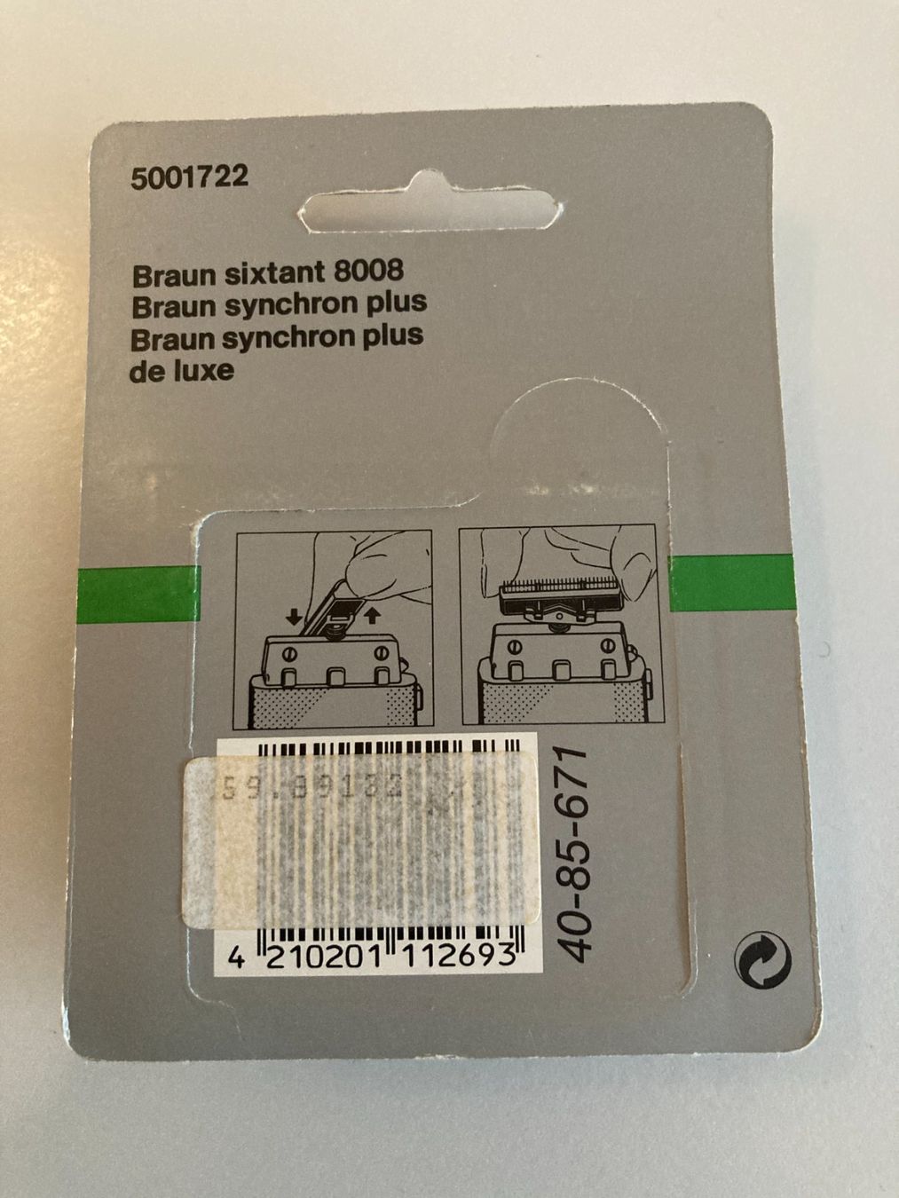 Rasoi & Lamette da barba: Braun Rasierer Ersatzteil – Nuovo e nell'imballaggio originale da Wil SG venduto da Pin05