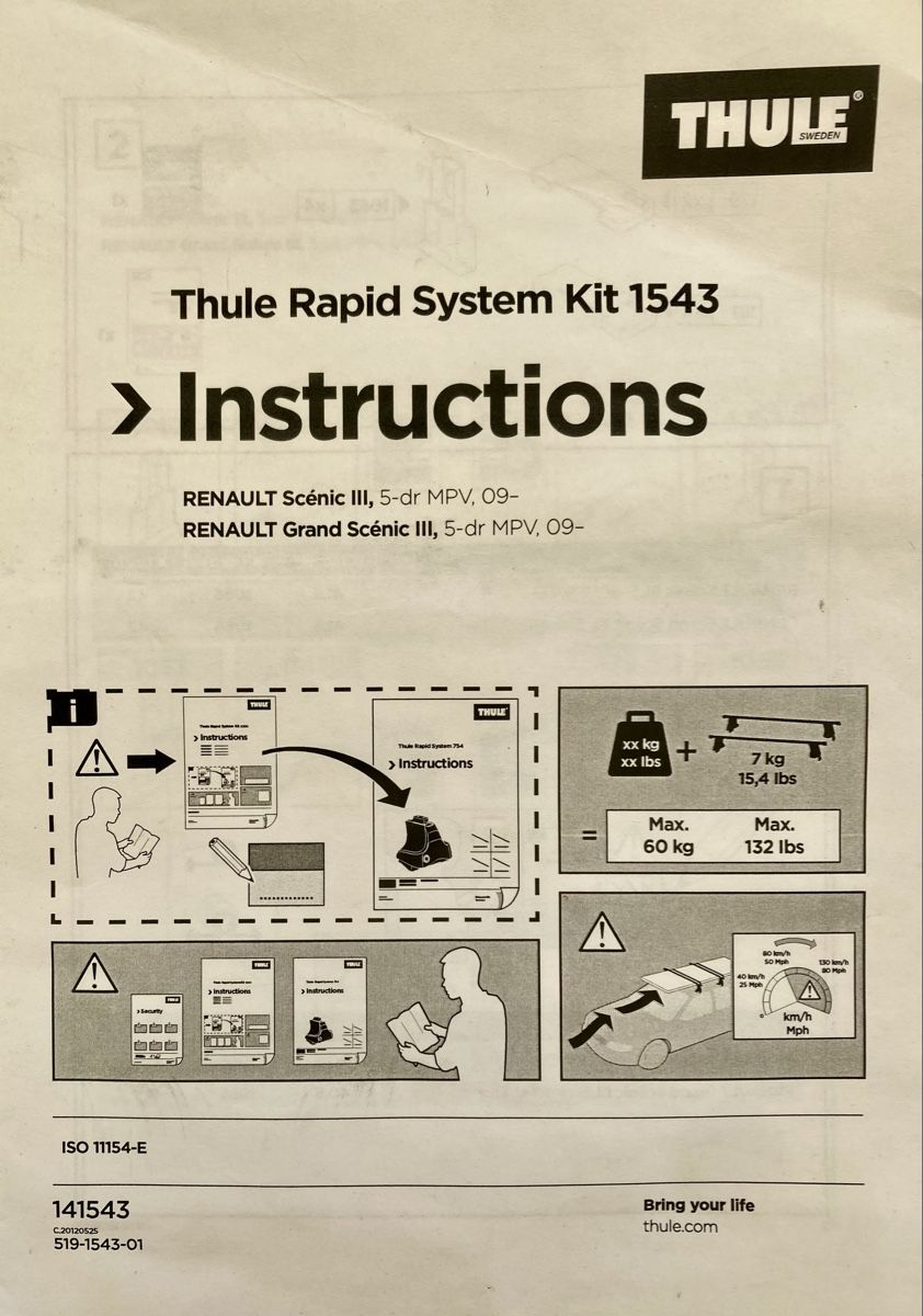Thule Portapacchi: Thule Rapid System 754 mit Kit 1543 – Usato da Burgdorf venduto da Iret 4