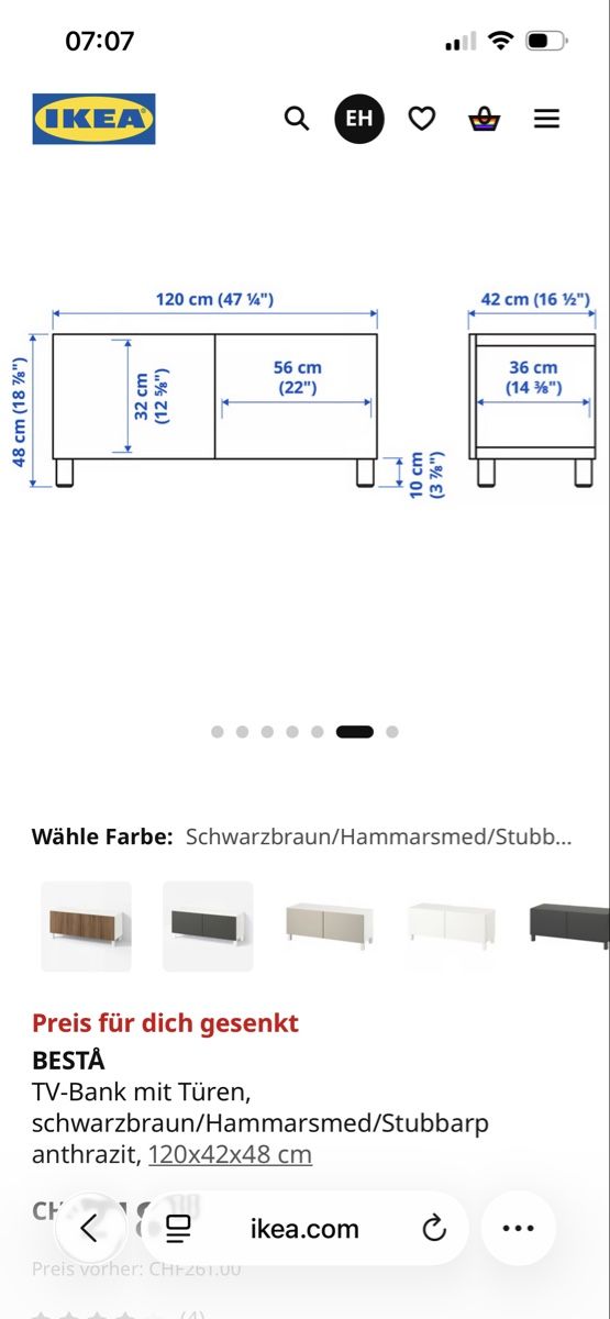 Ikea TV Möbel: Ikea Besta TV Möbel – Gebraucht aus Ruggell von Malbuntiger01 2