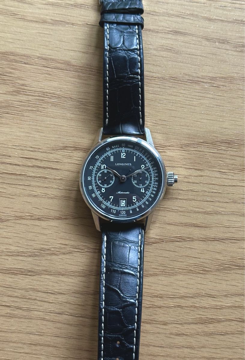 Longines Orologi: Longines Column-Wheel Single Push-Piece Chronograph – Usato da Biel/Bienne venduto da thethe19