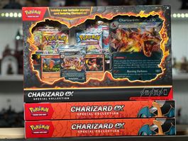 3x Pokemon Charizard EX Special Collection Box (EN)