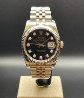 Rolex Datejust 3 Stahl und  rose Gold diamanten