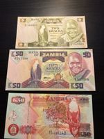 Billets Zambie 🇿🇲 3 billets NEUFS 