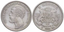 Schweden, 2 Kronor 1876 EB