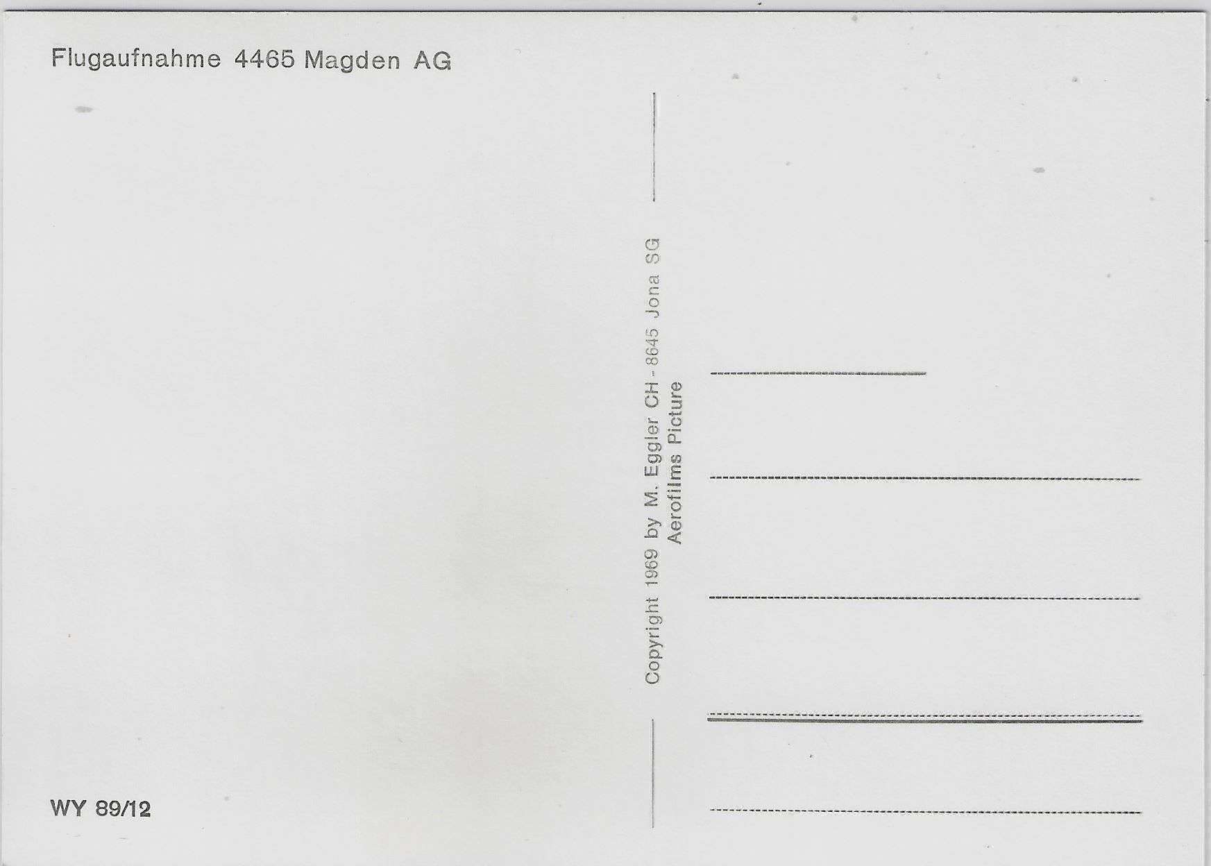 Cartoline postali: Flugaufnahme Magden AG – Antico da Ettingen venduto da Kartenplanet 1