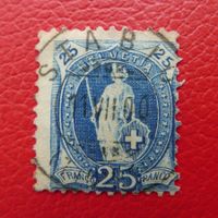 Stehende: 73D, Vollstempel STABIO (TI) sehr sauber.