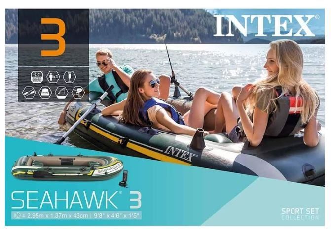 Barche: Intex Seahawk 3 Set – Nuovo e nell'imballaggio originale da Dottikon venduto da Euphoria91 2