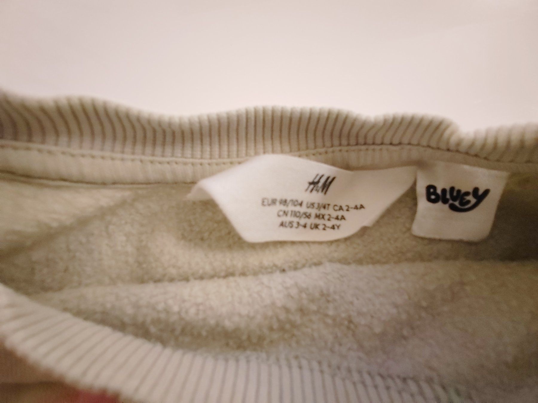 H&M Maglioni & Felpe: Bluey-Pullover, hellgrün, Grösse 98/104 – Usato da Einsiedeln venduto da pattymary 1