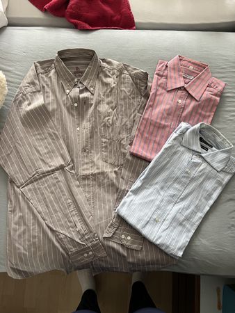 3 langar Hemden Grösse 39/40 Hugo Boss, Zodiac, Saint Lauren