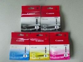 Original Canon PGI-5BK + CLI-8K + CLI-8C + CLI-8M + CLI-8Y