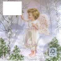 Serviette angel in the wood (w533) 2Stk.
