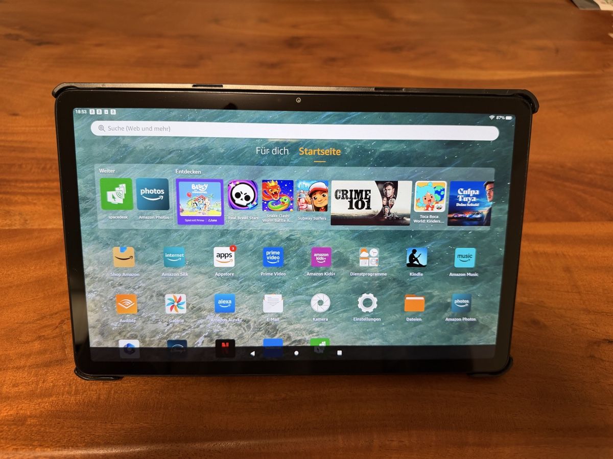 Amazon Tablet PC: Amazon Fire Max 11 Tablet 64GB Wi-Fi Grau mit Hülle – Usato da Gossau SG venduto da Alex_Tech