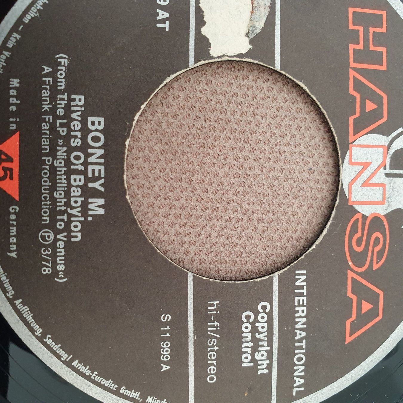 Dischi in vinile: Boney M Single Rivers of Babylon – Usato da Chur venduto da BettinaOlczyk 1