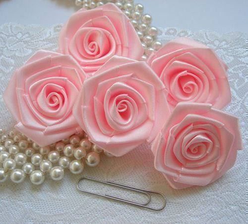 Figuren: 1 Big rose en satin 5 cm ROSE – Neu und originalverpackt aus St-Imier von goodber 1