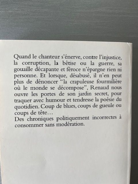 Libri: Renaud : Envoyé spécial chez moi – Nuovo (secondo la descrizione) da Chapelle-sur-Moudon venduto da Chamard78 1