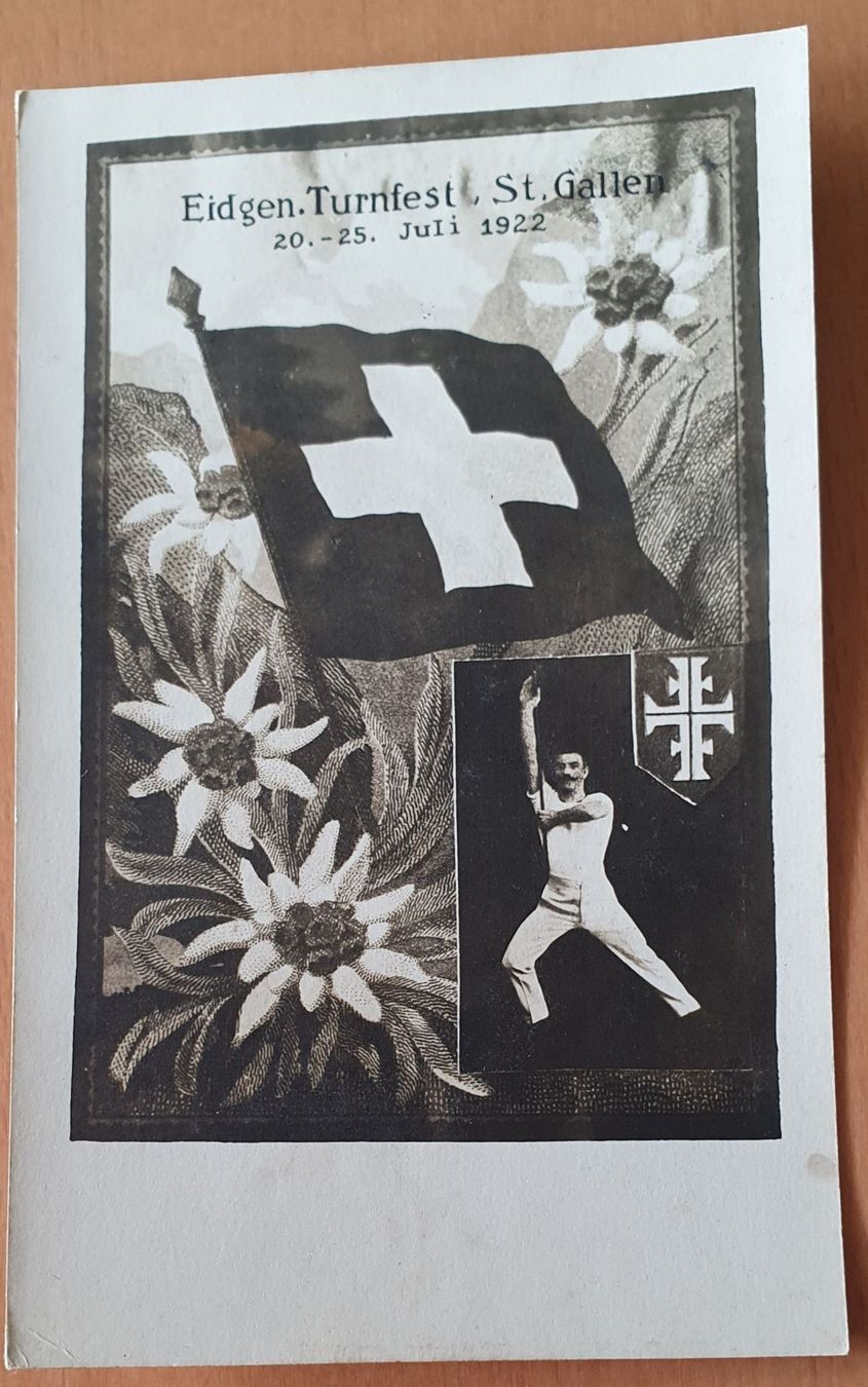 Ansichtskarten: Turnfest St.Gallen 1922 - Sonderstempel – Gebraucht aus Kreuzlingen von Rschweiz1