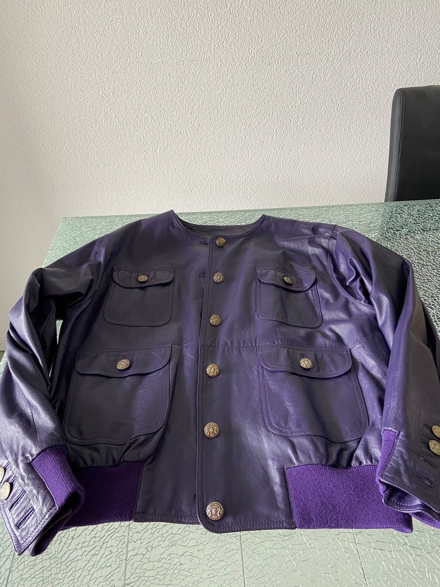 Modissa Giacche: Schöbe violette Lederjacke von Modissa Gr. L – Usato da Oftringen venduto da andrax