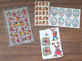 Nostalgische Osterhasen-Sticker Lot 🐰