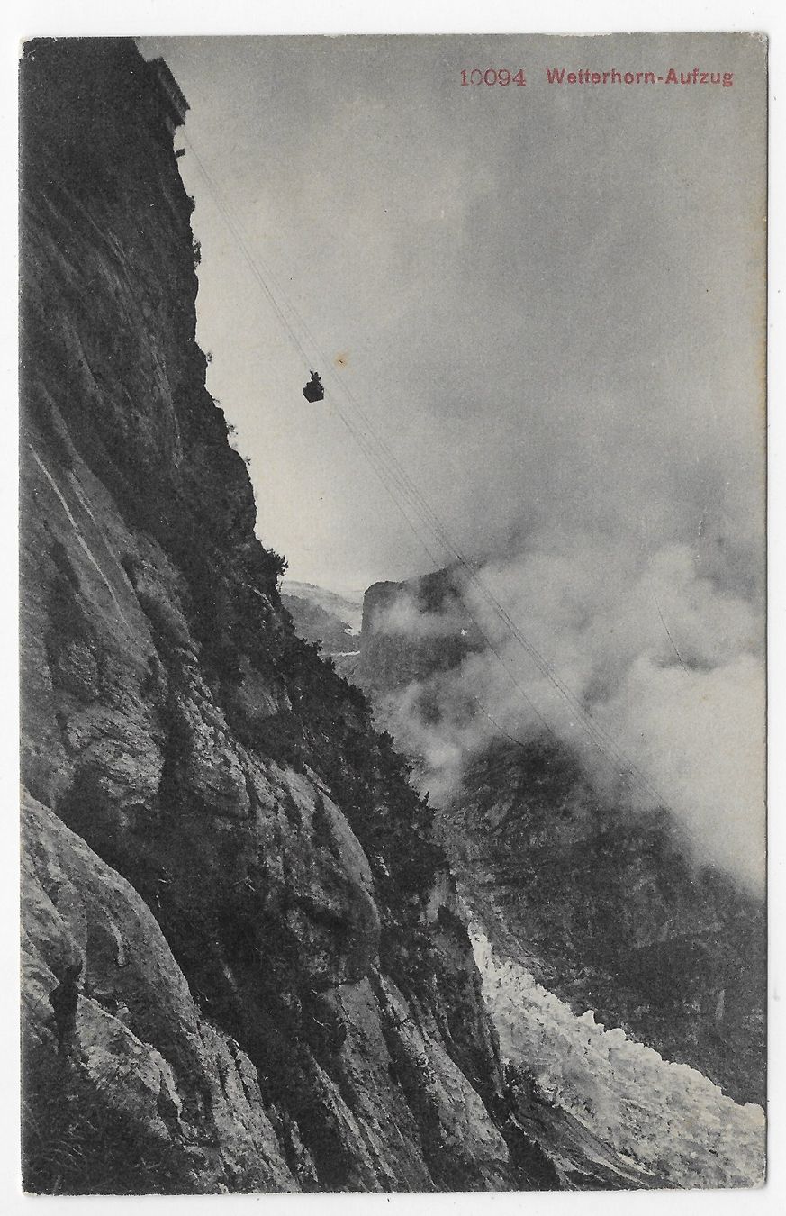 Ansichtskarten: Aufzug am Wetterhorn – Gebraucht aus Hefenhofen von Richsalz