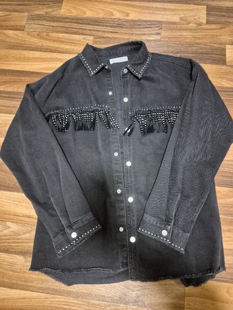 schwarze Jeansjacke Kinder