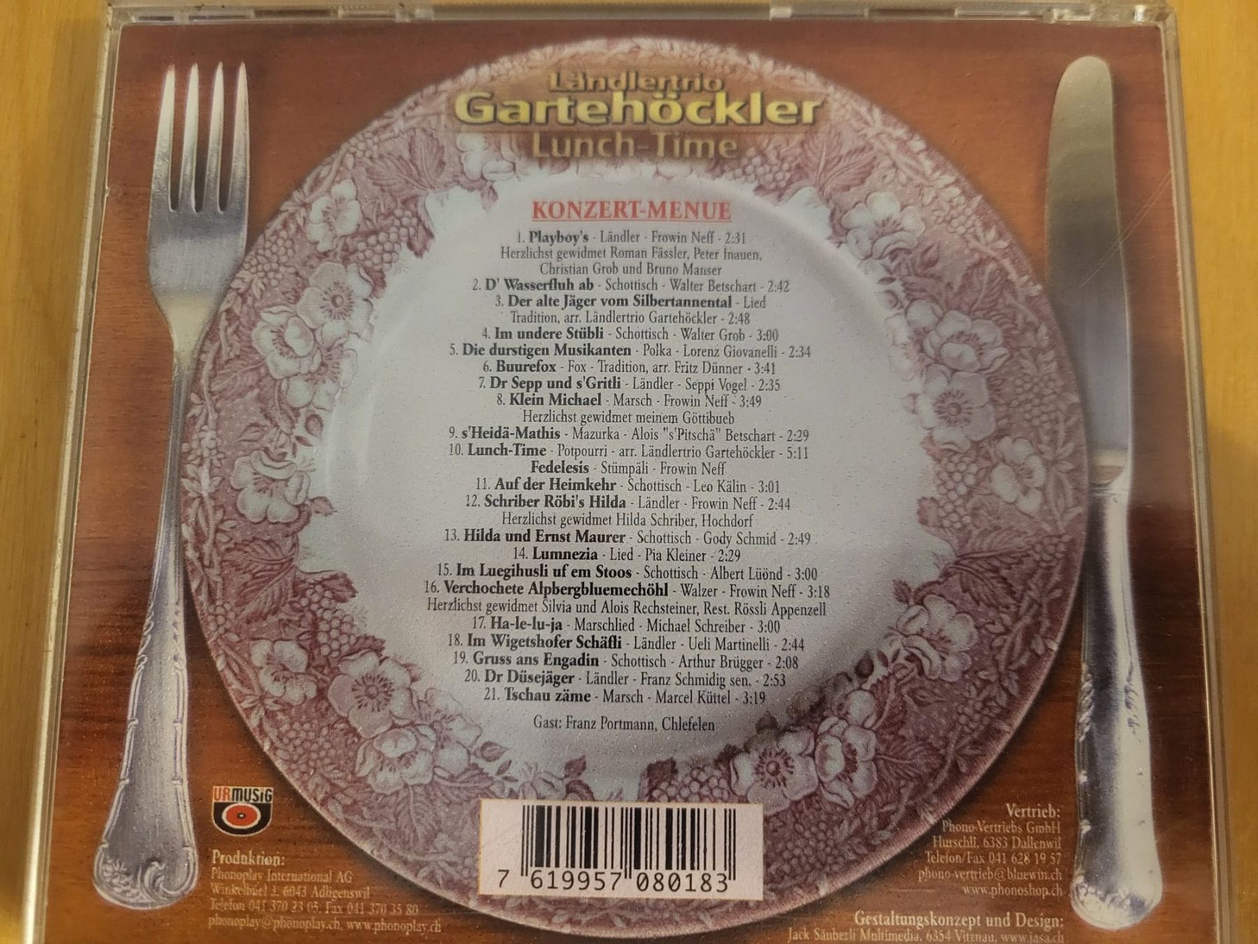 CD: CD Ländlertrio Gartehöckler "Lunch-Time" – Usato da Urnäsch venduto da Rteppich 2