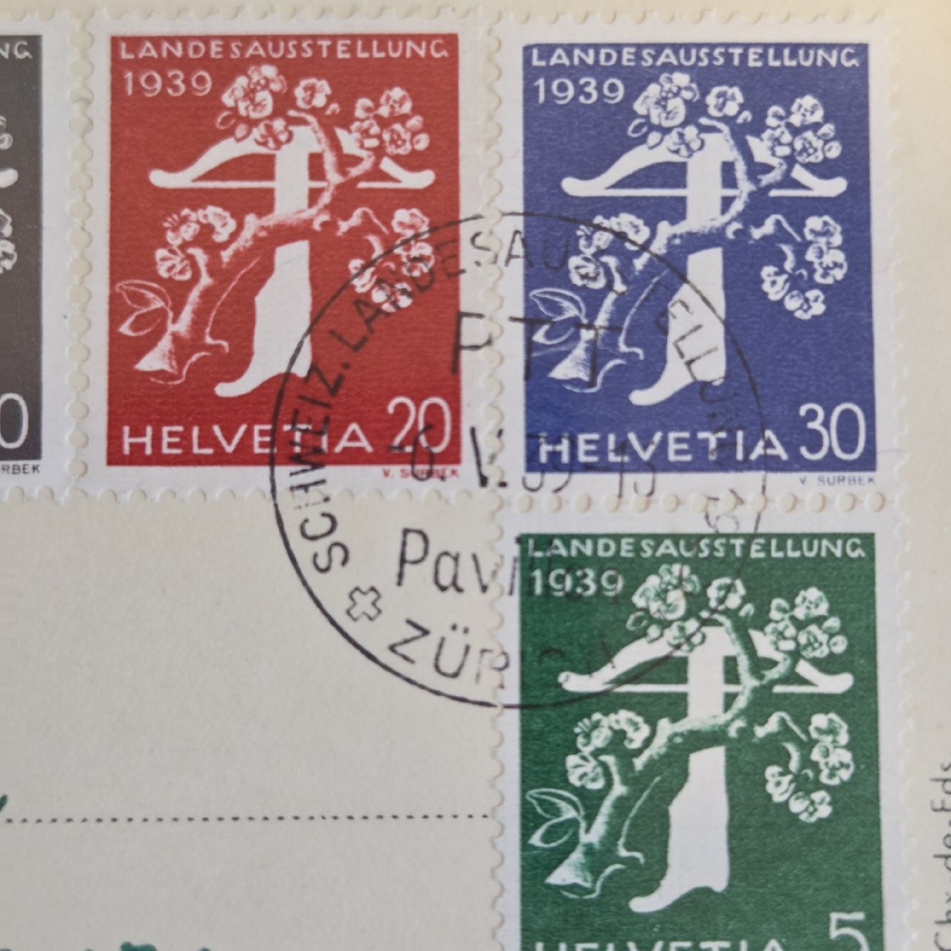 Alle Briefmarken: Alte Ansichtskarte Zürich Landesausstellung 1939, Top! – Gebraucht aus Stans von Ducati16 7