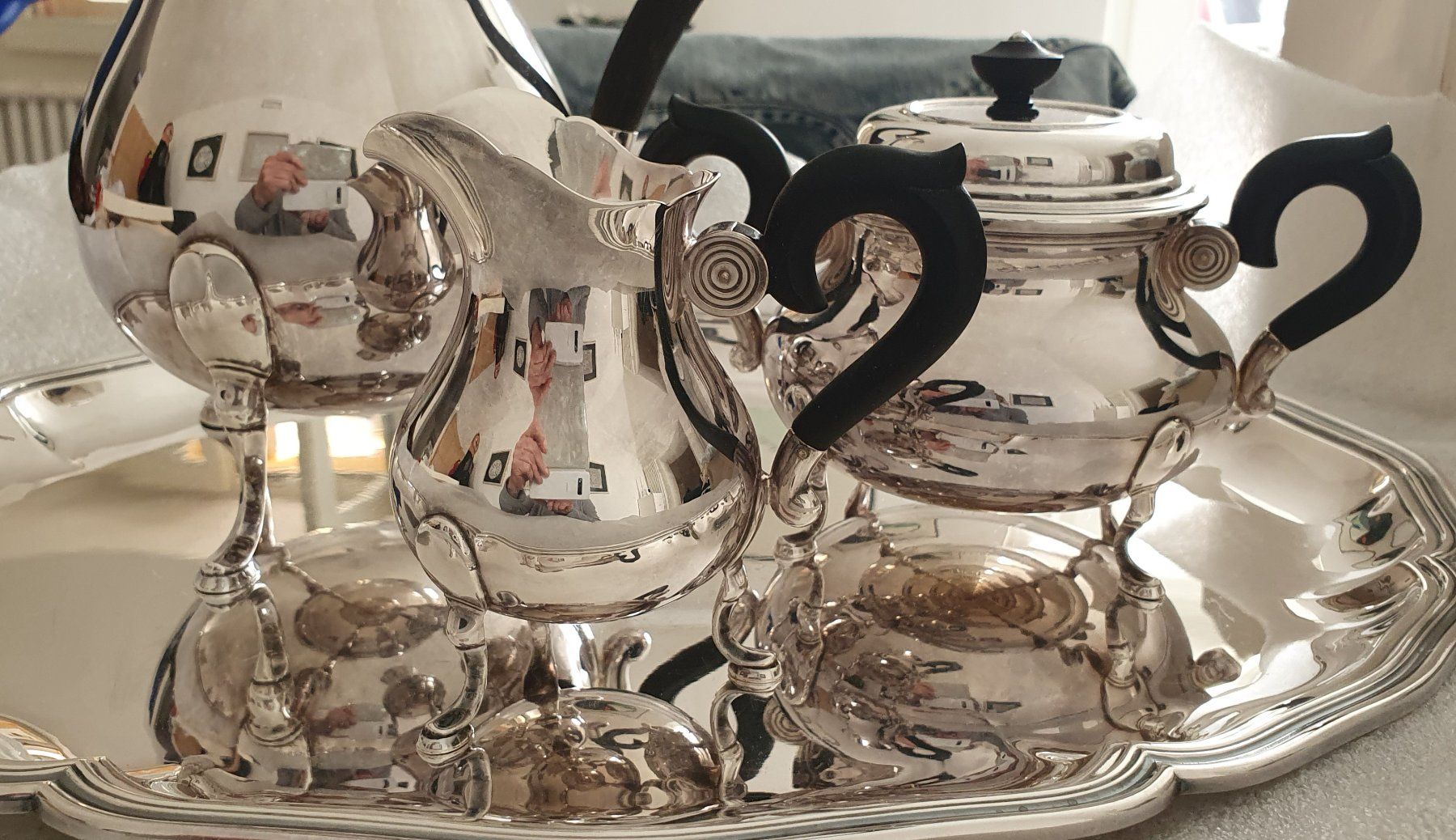 Jezler Piatti di portata: JEZLER  SET CAFFE MIT PLATEAU – Nuovo e nell'imballaggio originale da minusio venduto da Leg_elliot02 1