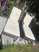 2 x Rattan Liegestühle