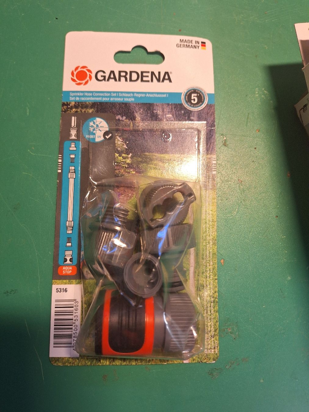 Gardena Tuyaux & tubes: Gardena Schlauch-Regner Anschlusset Grau – Neuf avec emballage d'origine à Schalunen par Pierinoll
