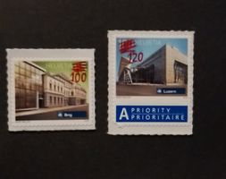 einzelmarken "überdruck schweizer bahnhöfe" (serie) **