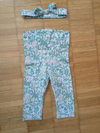 Herzliche Baby Leggings und Stirnband Set Gr. 74