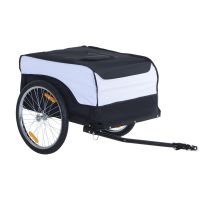 HomCom Lastenanhänger Weiß