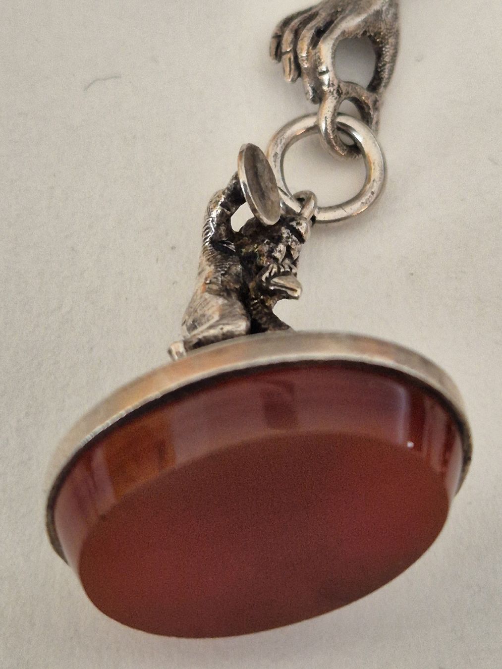 Anhänger: Antik Chatelaine / sur Poche Charivari Silber Putti Siegel – Gebraucht aus Russikon von eunicetungol 3
