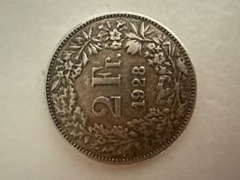 Pièce de 2 francs Suisse de 1928