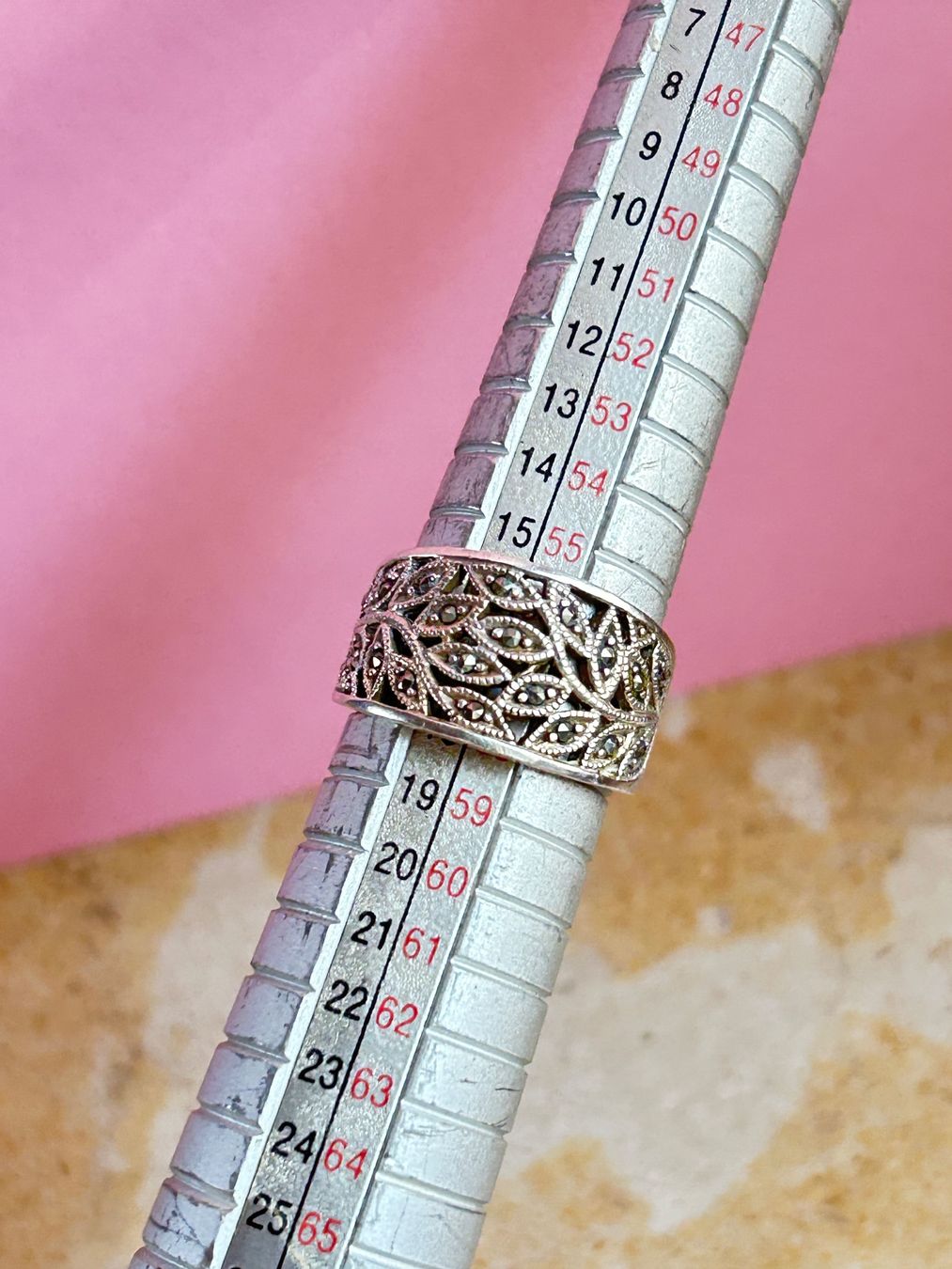 Anelli: Silberring mit Markasit Steinen Gr. 57 – Usato da Laufen venduto da belleskulptur 5