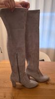 LASCANA Overknee-Stiefel, hellgrau, Gr. 41