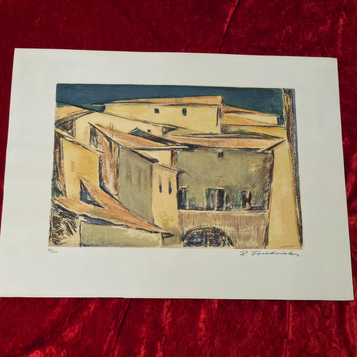 Grafiken & Lithographien: Original-Lithografie - Architekturkomposition - handsigniert – Gebraucht aus Reinach BL von Pendling 1