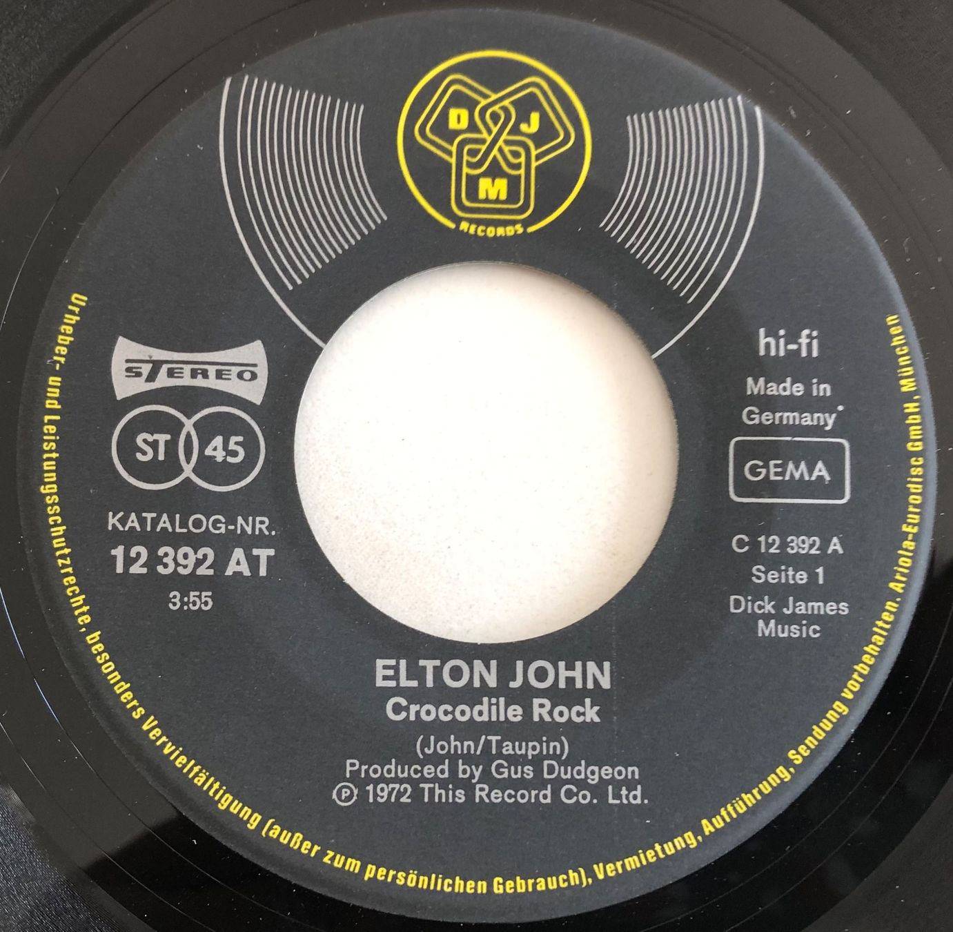 Dischi in vinile: ELTON JOHN - CROCODILE ROCK – Usato da Poliez-Pittet venduto da Newtown-Records 2