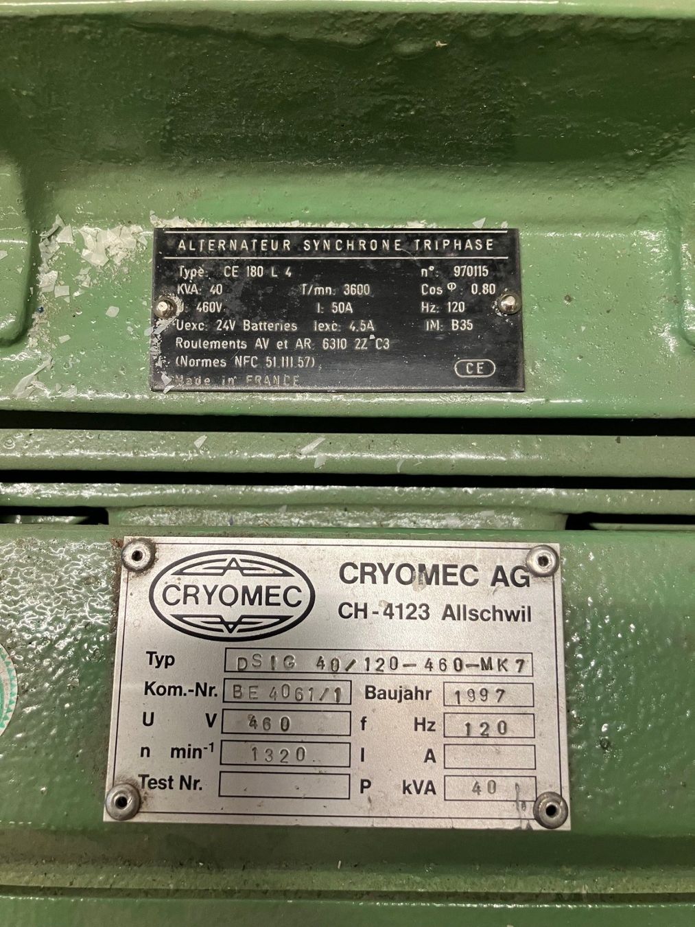 Motoren: Elektromotor 40kVA inkl. Getriebe – Neu (gemäss Beschreibung) aus Sevelen von Mjoschi 1