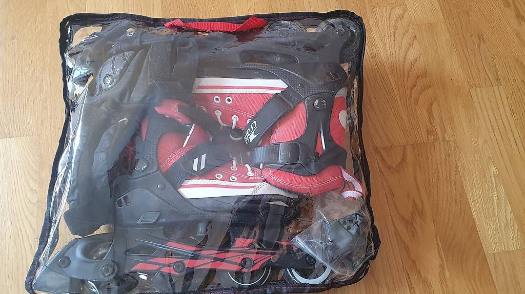 Inline-Skating & Rollschuhe: Verstellbare Inline Skates 33-37 mit Schonern und Bremse – Gebraucht aus Niederwangen b. Bern von thurncaro 4