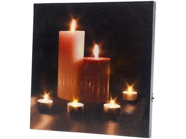 Posters & Illustrations: Leinwandbild mit LED Kerzen – Neuf avec emballage d'origine à Diepoldsau par preisparadies-ch 1